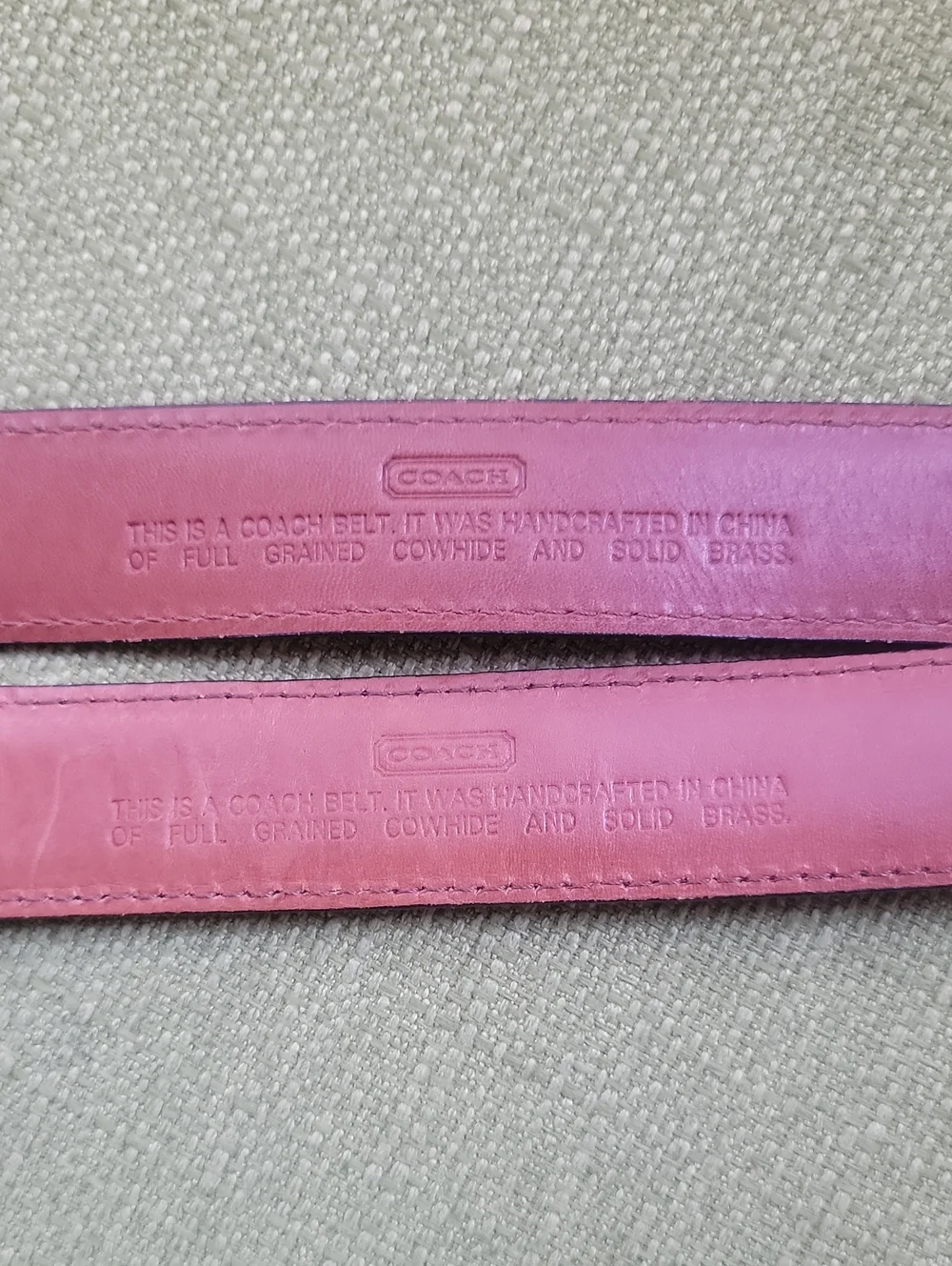 Coach Belts